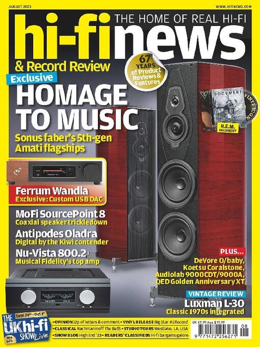 Title details for Hi Fi News by AV Tech Media Ltd - Available